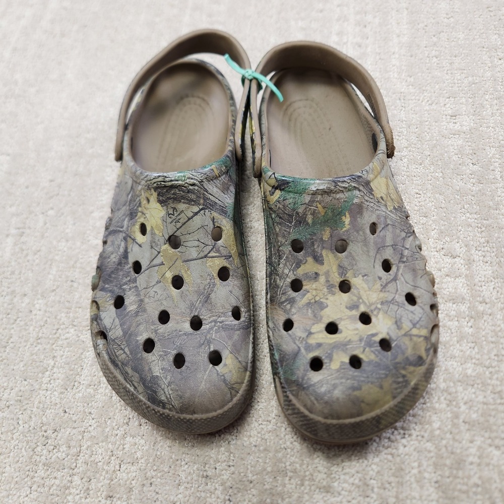 CROCS Shoes Men 10 Women 12 Realtree Xtra Camo Clogs Hunting Camouflage